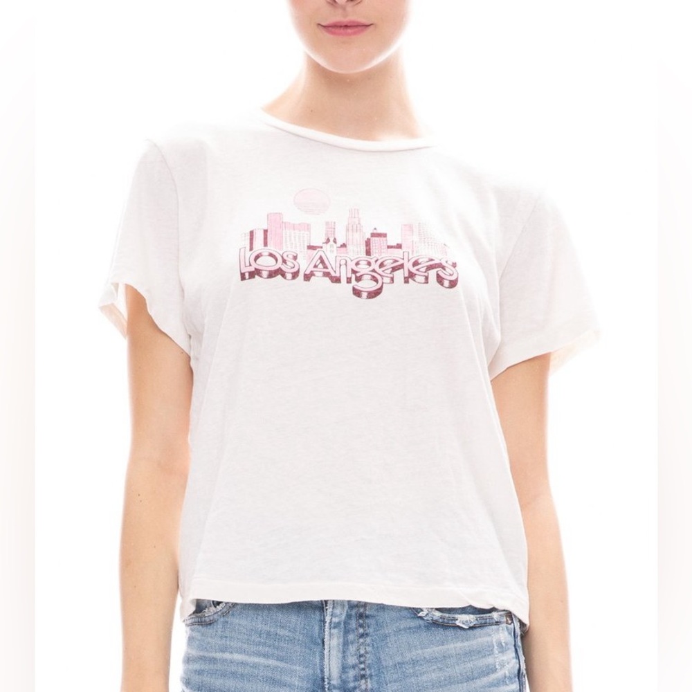 Re/Done classic Los Angeles skyline tee
